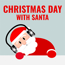 Christmas day with santa