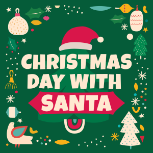 Christmas day with santa